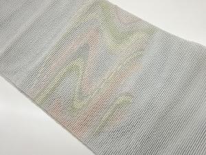 絽綴れ曲線模様織出し名古屋帯